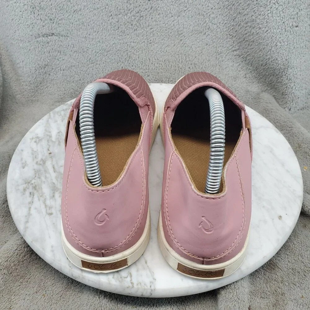 Olukai Shoes Womens Size 9 Pehuea Pink Textile Slip On Sneakers *Read* - Picture 5 of 10